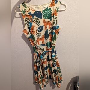 Jaguar small women's fit and flair dress thigh length